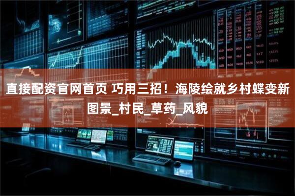直接配资官网首页 巧用三招！海陵绘就乡村蝶变新图景_村民_草药_风貌